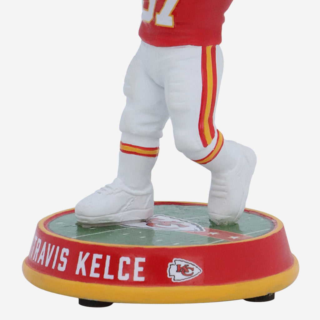 Travis Kelce Kansas City Chiefs Field Stripe Mini Bighead Bobblehead FOCO