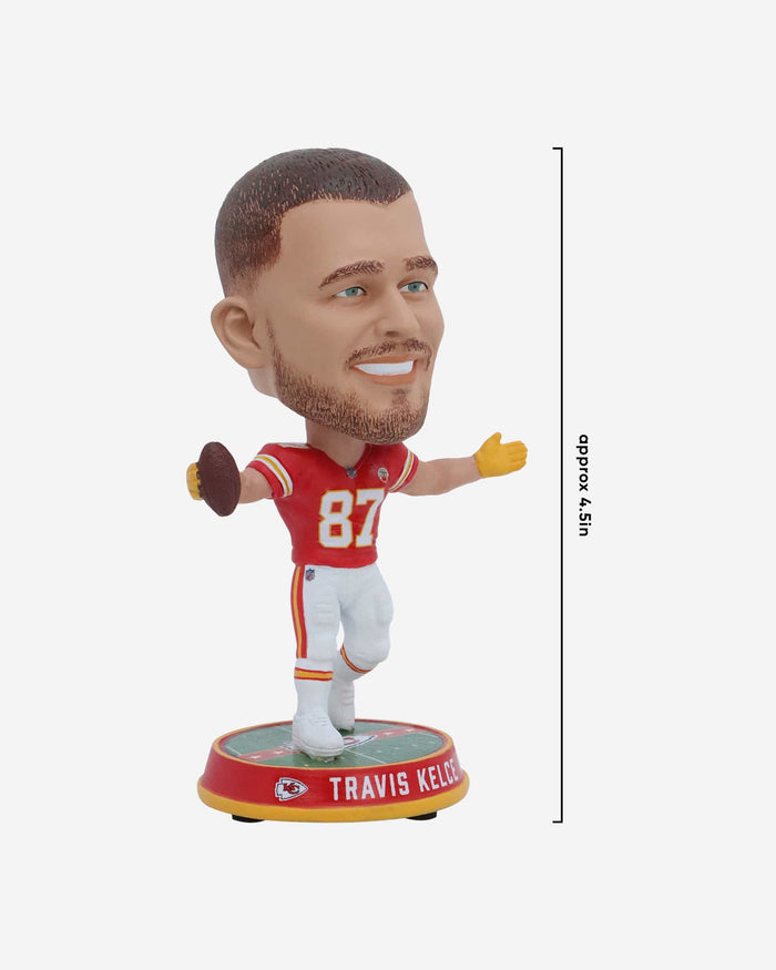 Travis Kelce Kansas City Chiefs Field Stripe Mini Bighead Bobblehead FOCO - FOCO.com