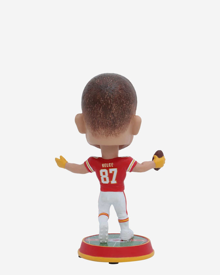Travis Kelce Kansas City Chiefs Field Stripe Mini Bighead Bobblehead FOCO - FOCO.com