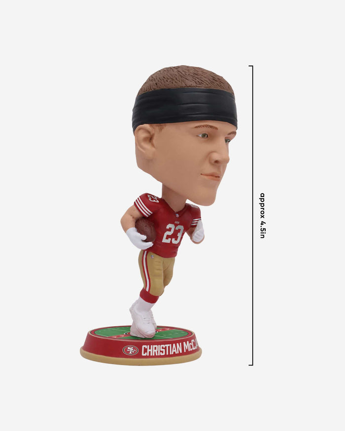 Christian McCaffrey San Francisco 49ers Field Stripe Mini Bighead Bobblehead FOCO - FOCO.com