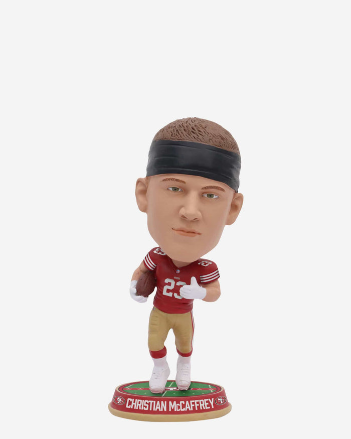 Christian McCaffrey San Francisco 49ers Field Stripe Mini Bighead Bobblehead FOCO - FOCO.com