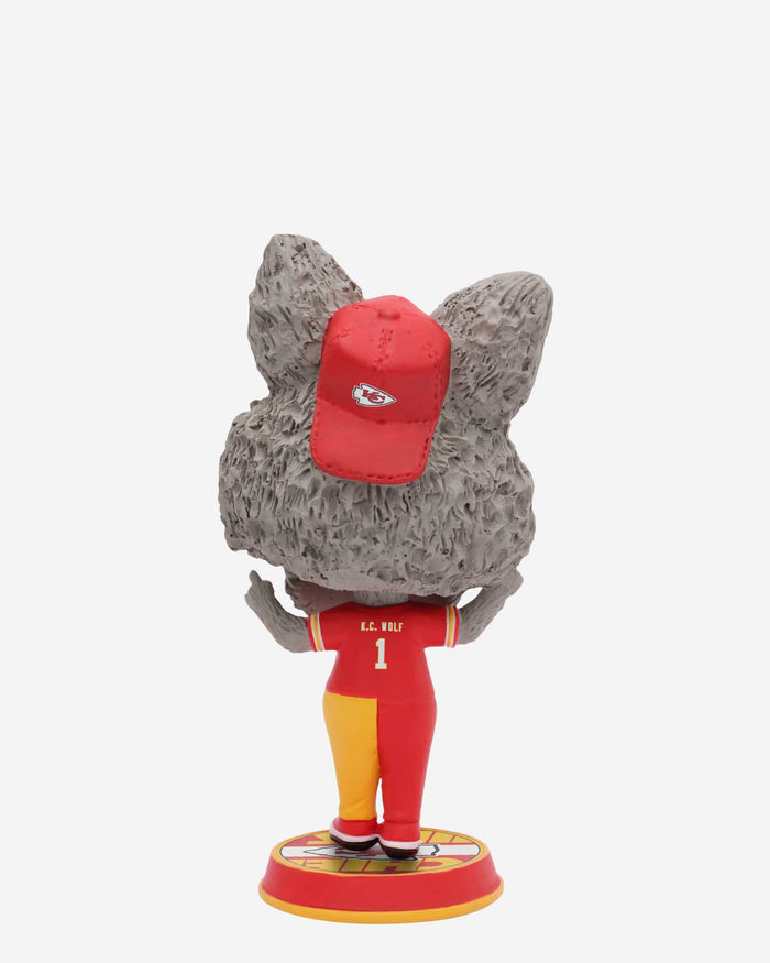 KC Wolf Kansas City Chiefs Mascot Field Stripe Mini Bighead Bobblehead FOCO - FOCO.com