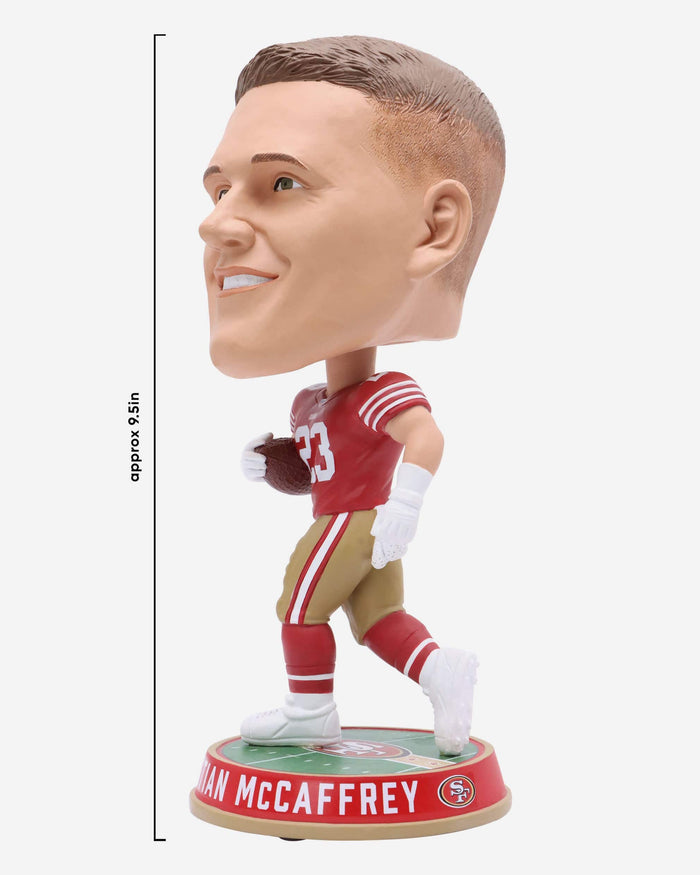 Christian McCaffrey San Francisco 49ers Field Stripe Bighead Bobblehead FOCO - FOCO.com