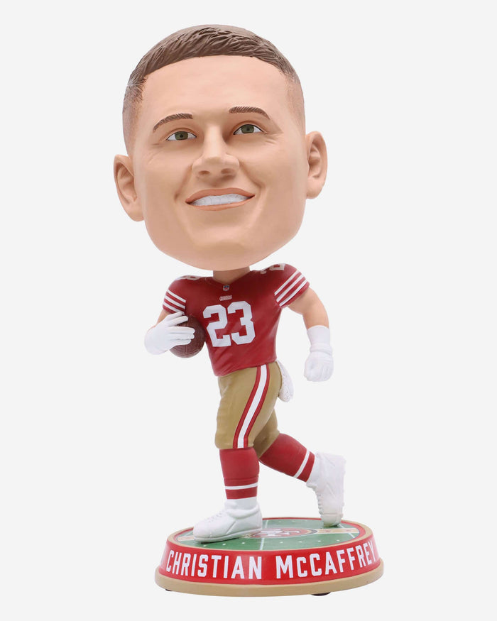 Christian McCaffrey San Francisco 49ers Field Stripe Bighead Bobblehead FOCO - FOCO.com