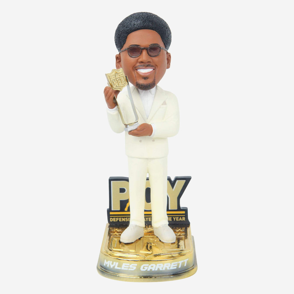 Myles Garrett Cleveland Browns 2023 NFL Defensive Player of the Year Bobblehead FOCO - FOCO.com