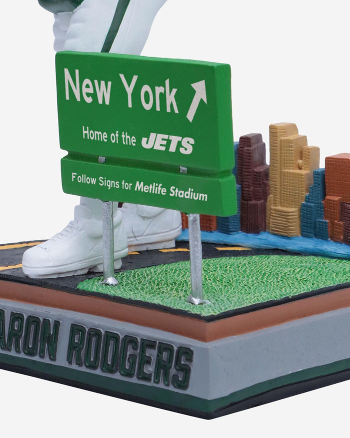Aaron Rodgers New York Jets Next Stop Bobblehead FOCO - FOCO.com