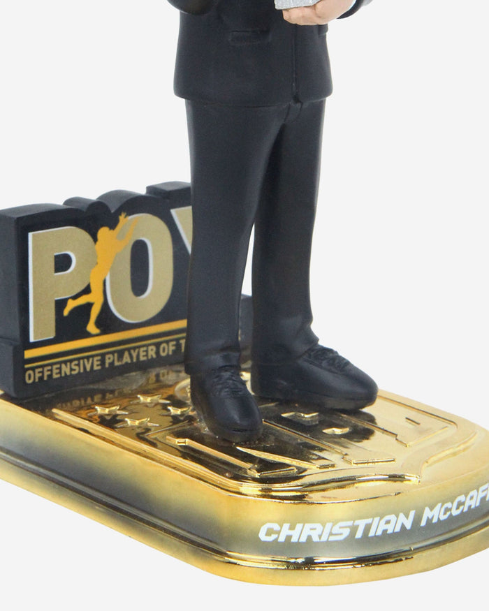 Christian McCaffrey San Francisco 49ers 2023 NFL Offensive Player of the Year Bobblehead FOCO - FOCO.com
