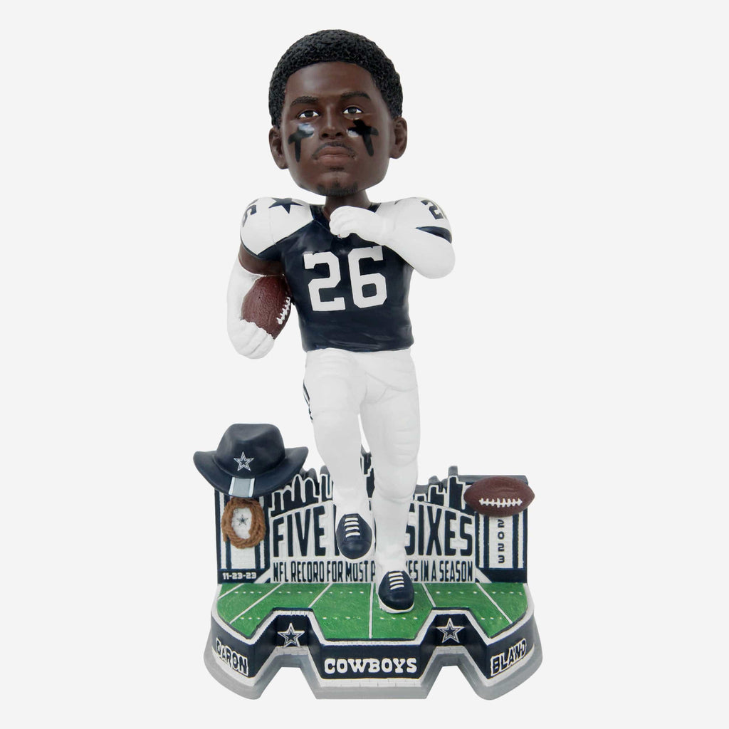 DaRon Bland Dallas Cowboys Pick 6 Record Bobblehead FOCO - FOCO.com