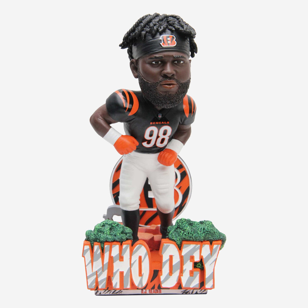 DJ Reader Cincinnati Bengals Who Dey Bobblehead FOCO - FOCO.com