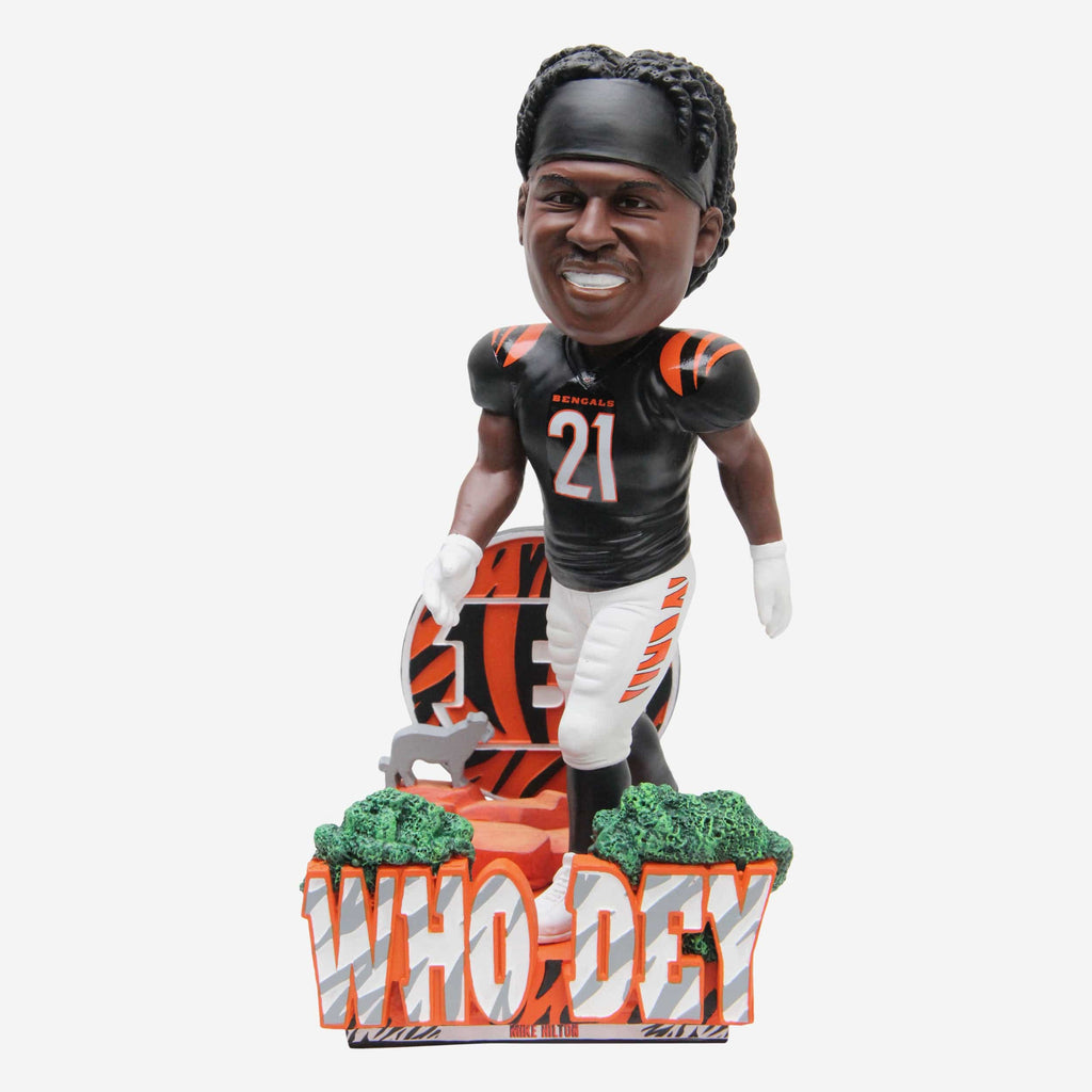 Mike Hilton Cincinnati Bengals Who Dey Bobblehead FOCO - FOCO.com
