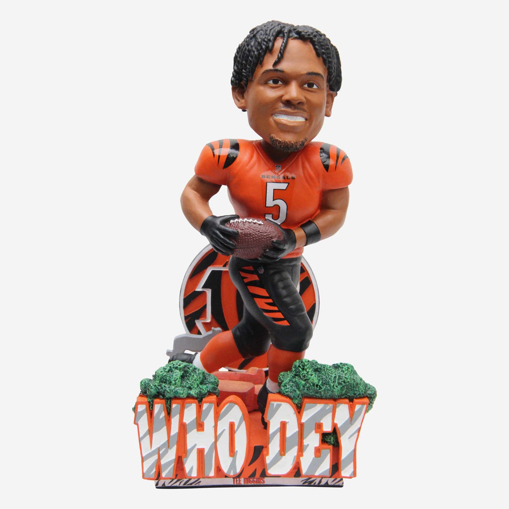 Tee Higgins Cincinnati Bengals Who Dey Bobblehead FOCO - FOCO.com