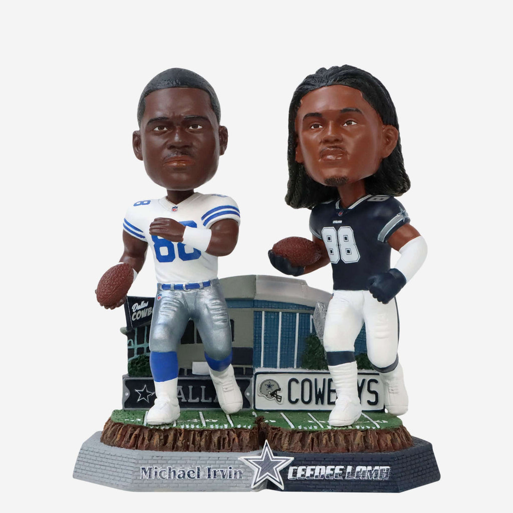 Michael Irvin & CeeDee Lamb Dallas Cowboys Then And Now Bobblehead FOCO - FOCO.com