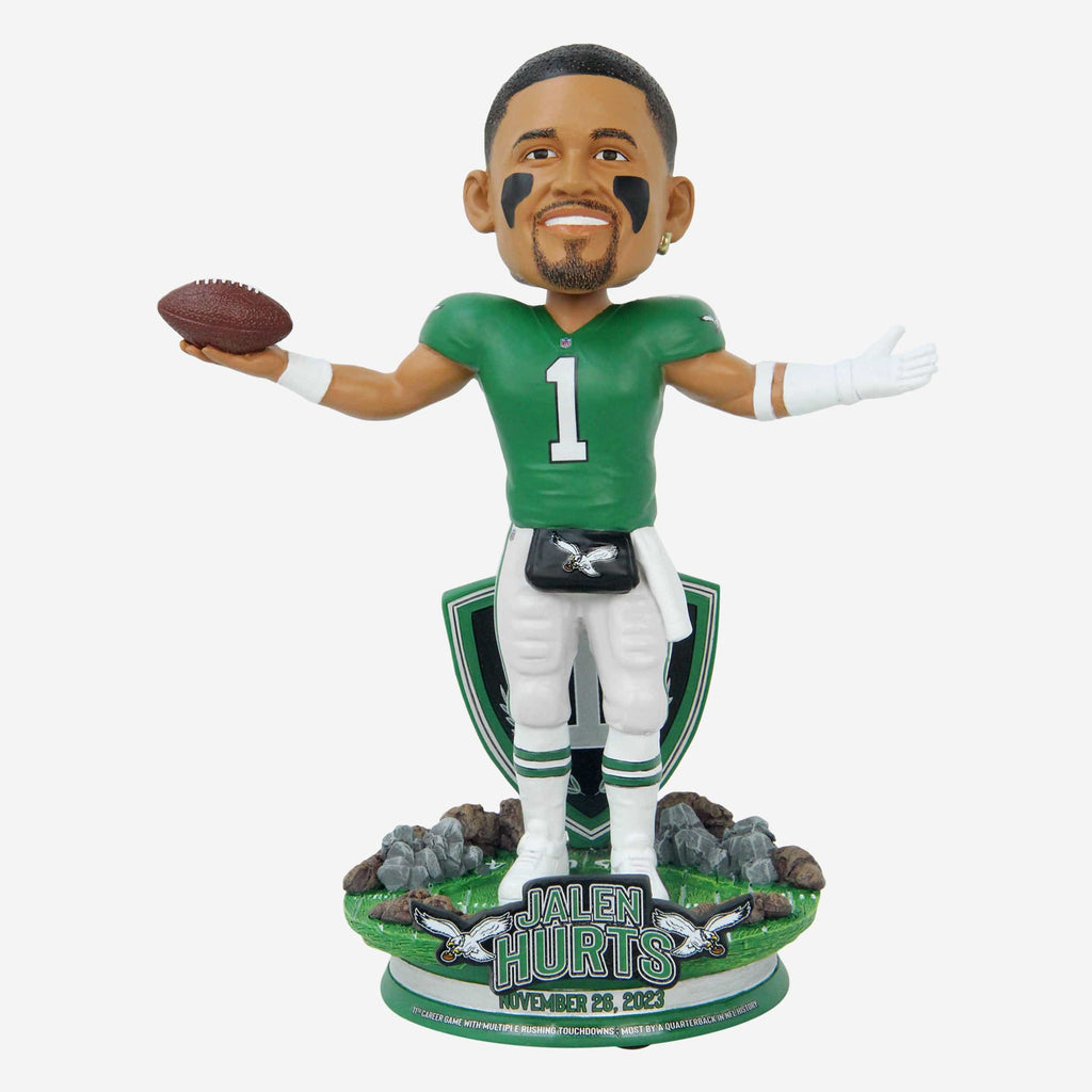 Jalen Hurts Philadelphia Eagles Game-Winning Touchdown Bobblehead FOCO - FOCO.com