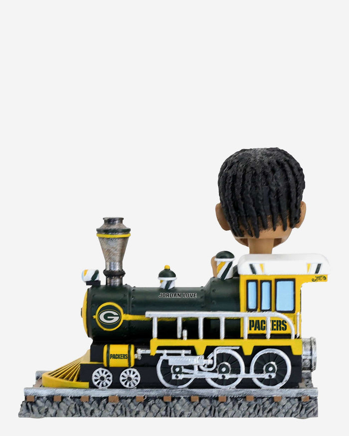 Packers Excursion Train Jordan Love Green Bay Packers Express Train Bobblehead FOCO