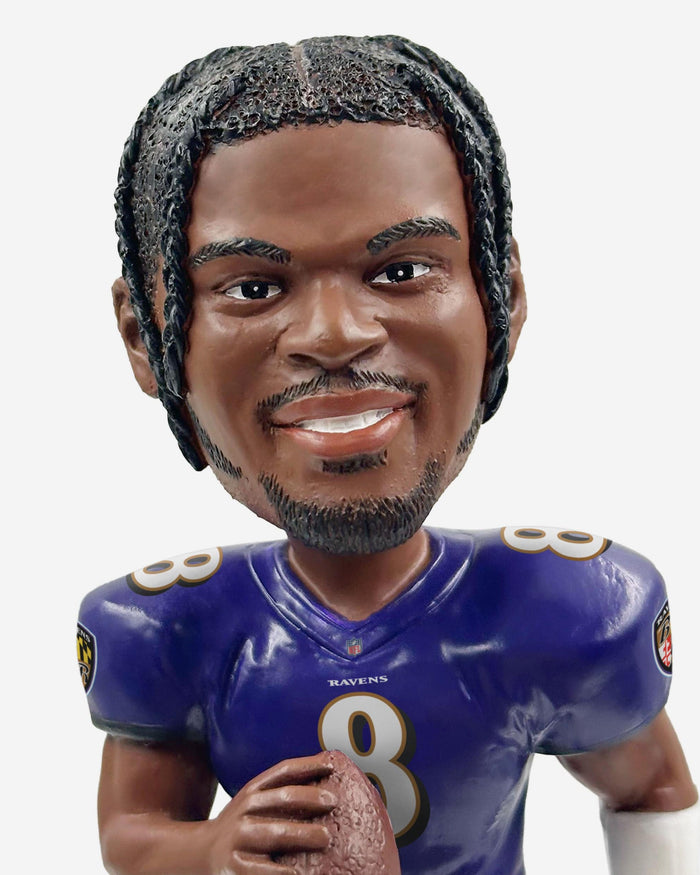 Lamar Jackson Baltimore Ravens Magnetic Stadium Base Bobblehead FOCO - FOCO.com