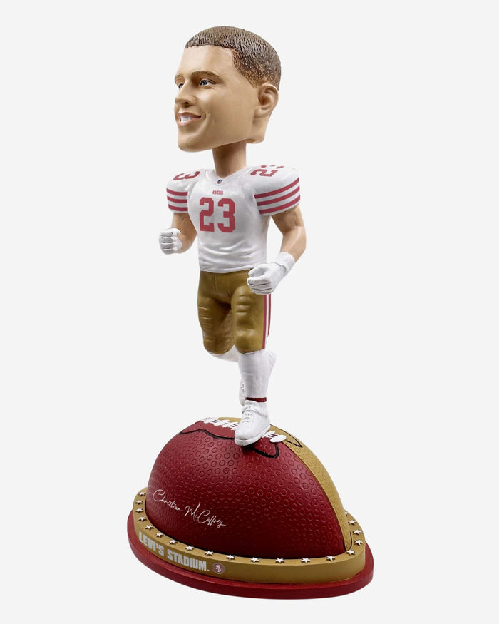 Christian McCaffrey San Francisco 49ers Magnetic Stadium Base Bobblehead FOCO - FOCO.com