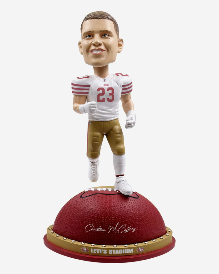 Christian McCaffrey San Francisco 49ers Magnetic Stadium Base Bobblehead FOCO - FOCO.com