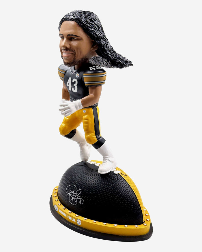 Troy Polamalu Pittsburgh Steelers Magnetic Stadium Base Bobblehead FOCO - FOCO.com