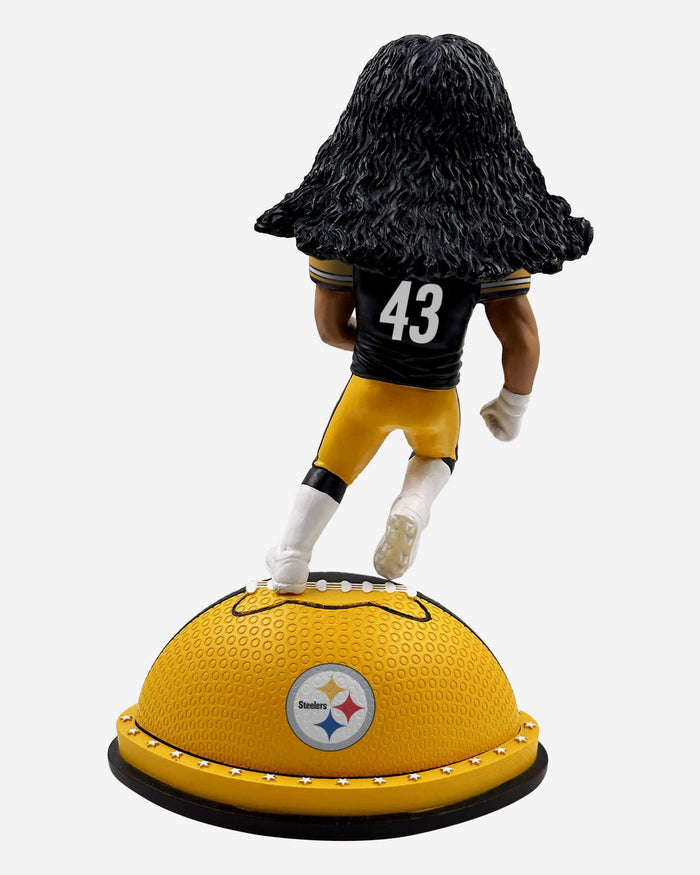 Troy Polamalu Pittsburgh Steelers Magnetic Stadium Base Bobblehead FOCO - FOCO.com