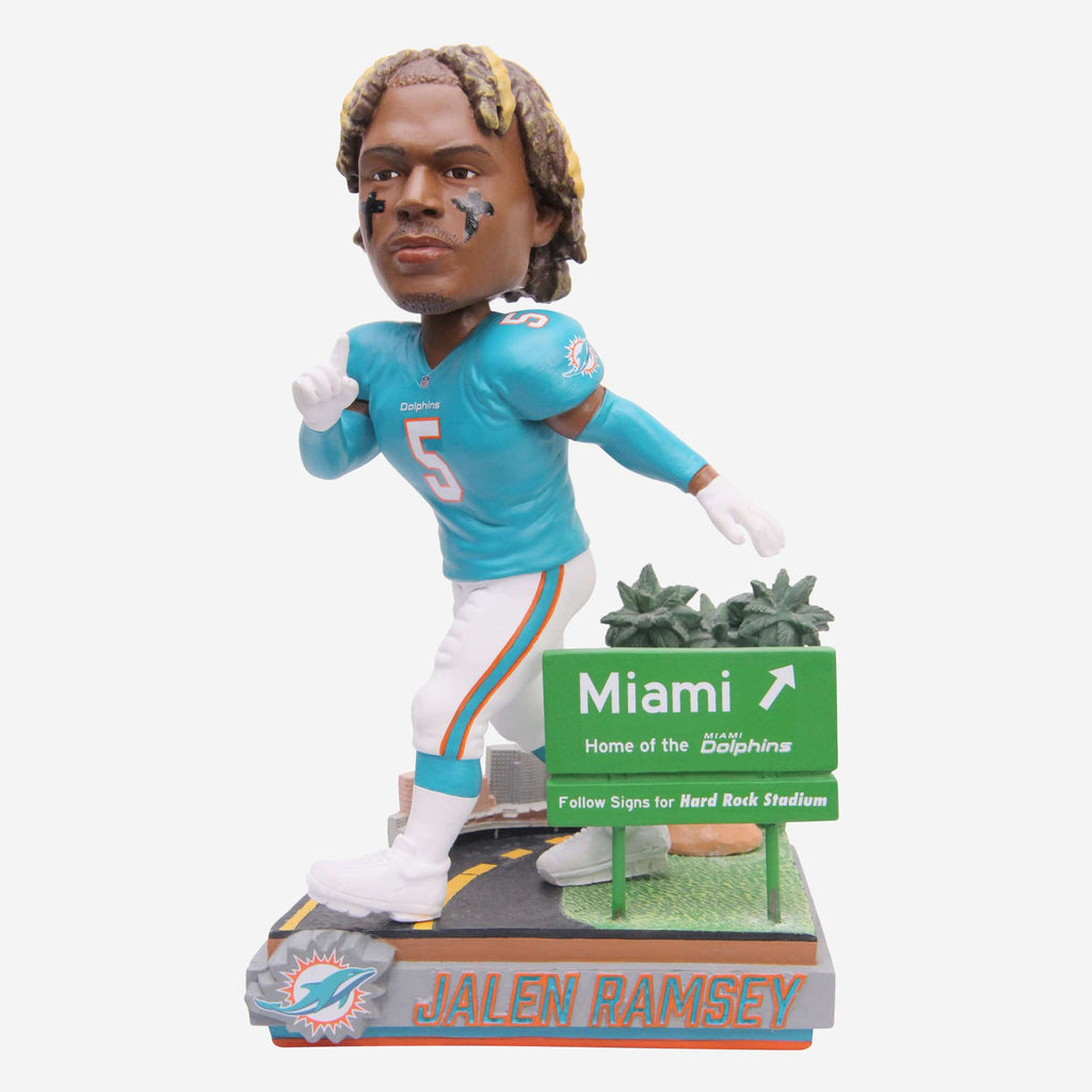 Jalen Ramsey Miami Dolphins Next Stop Bobblehead FOCO - FOCO.com