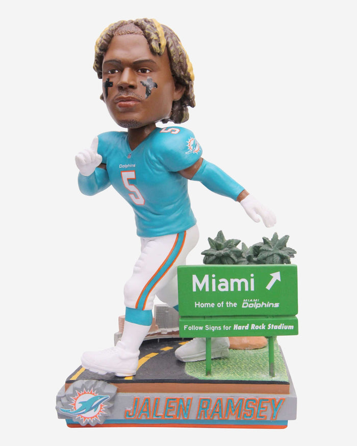 Jalen Ramsey Miami Dolphins Next Stop Bobblehead FOCO - FOCO.com