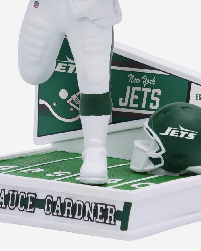 Sauce Gardner New York Jets Retro Uniform Bobblehead FOCO - FOCO.com