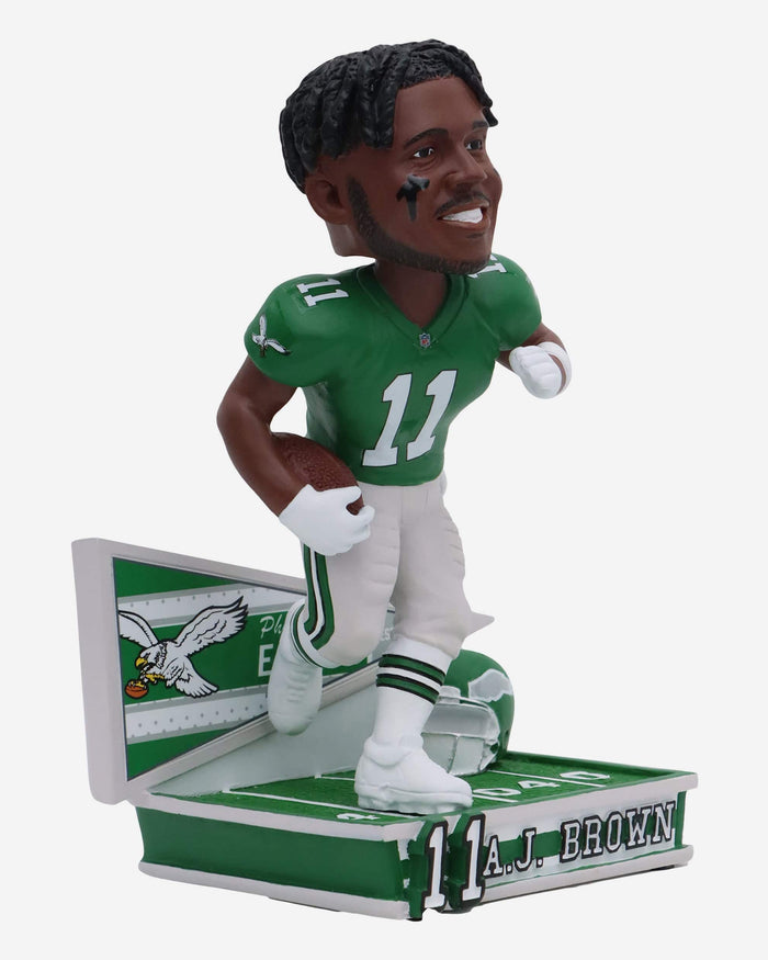 AJ Brown Philadelphia Eagles Kelly Green Uniform Bobblehead FOCO - FOCO.com