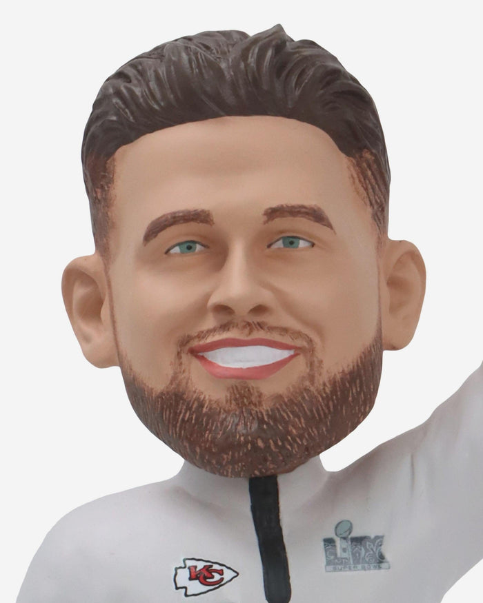 Travis Kelce Kansas City Chiefs Super Bowl LIX Outfit Bobblehead FOCO - FOCO.com