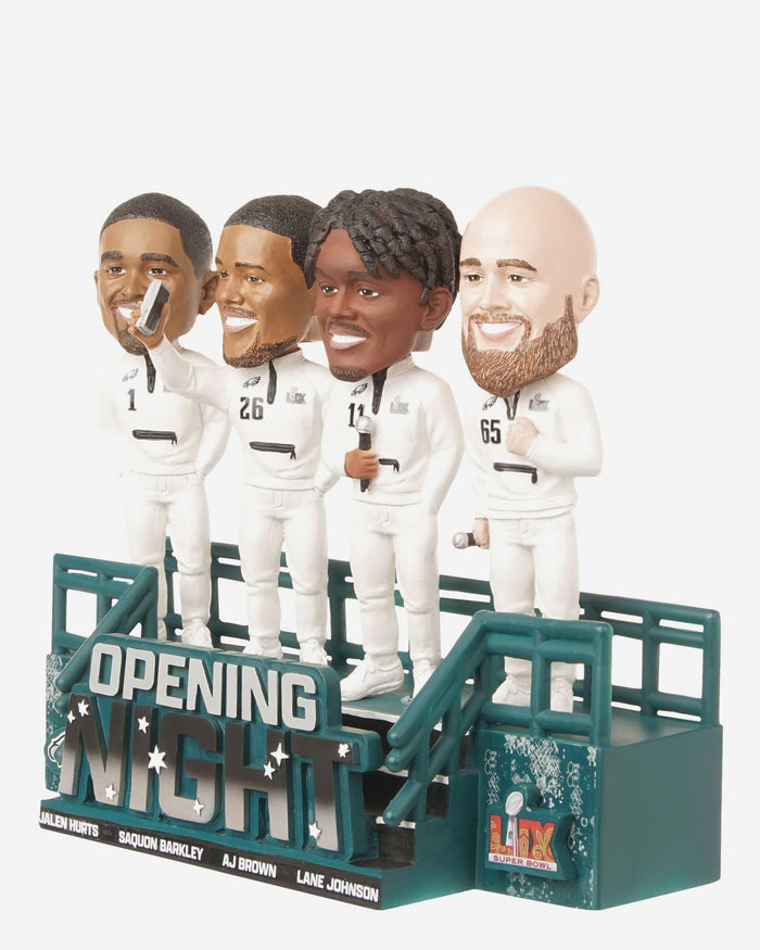 Philadelphia Eagles Super Bowl LIX Outfit Mini Bobblehead Scene FOCO - FOCO.com