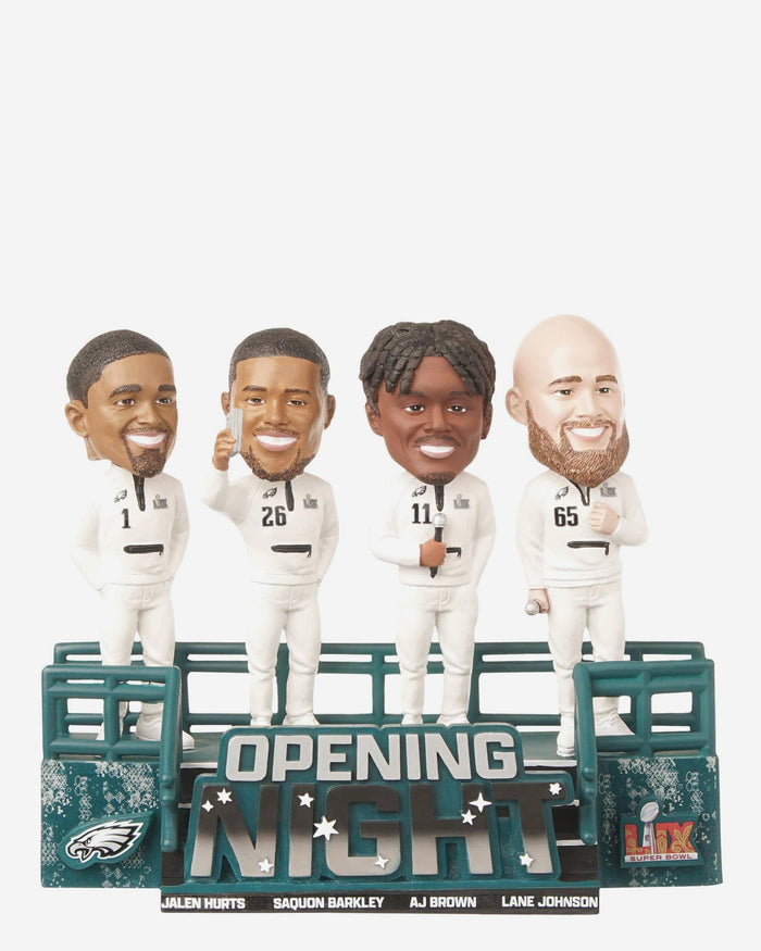 Philadelphia Eagles Super Bowl LIX Outfit Mini Bobblehead Scene FOCO - FOCO.com