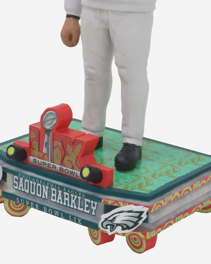 Saquon Barkley Philadelphia Eagles Super Bowl LIX Outfit Bobblehead FOCO - FOCO.com