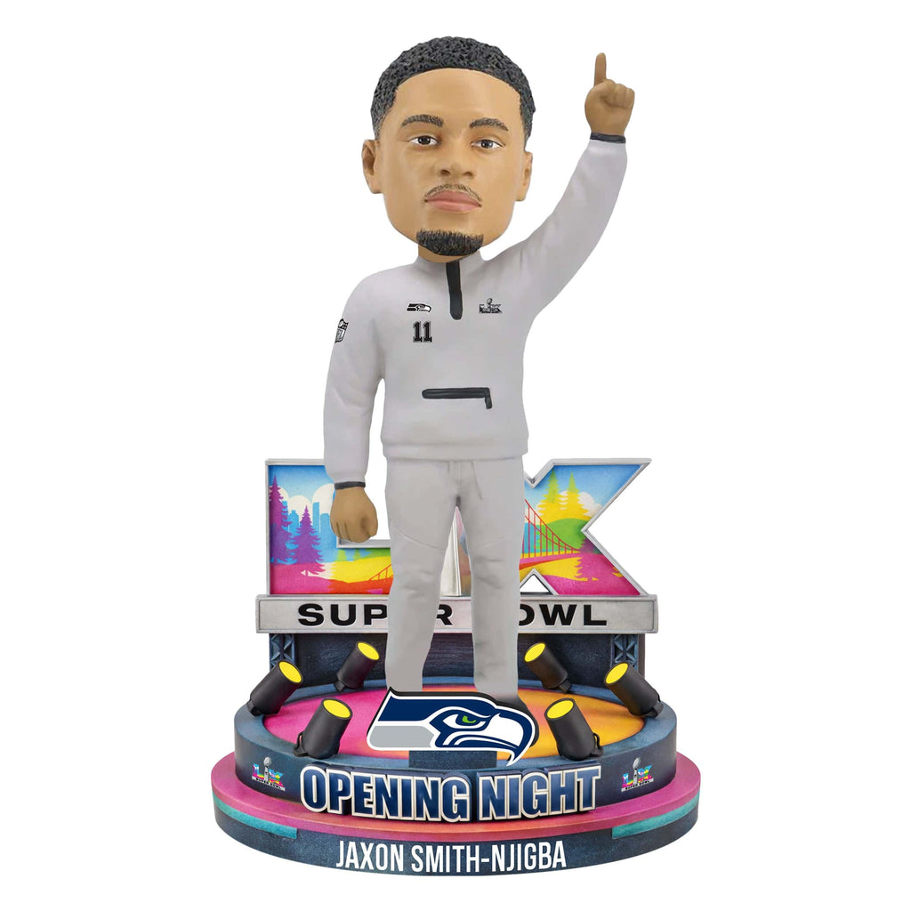 Jaxon Smith-Njigba Seattle Seahawks Super Bowl LX Outfit Bobblehead
