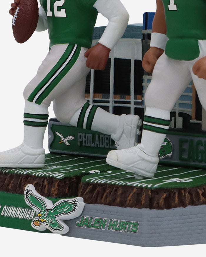Randall Cunningham & Jalen Hurts Philadelphia Eagles Then and Now Bobblehead FOCO - FOCO.com