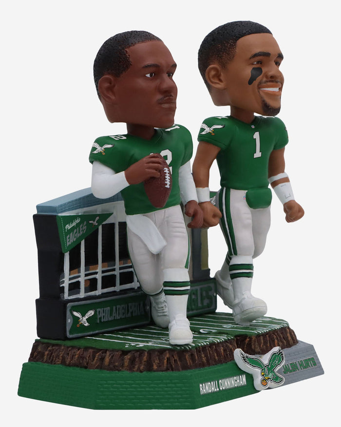 Randall Cunningham & Jalen Hurts Philadelphia Eagles Then and Now Bobblehead FOCO - FOCO.com