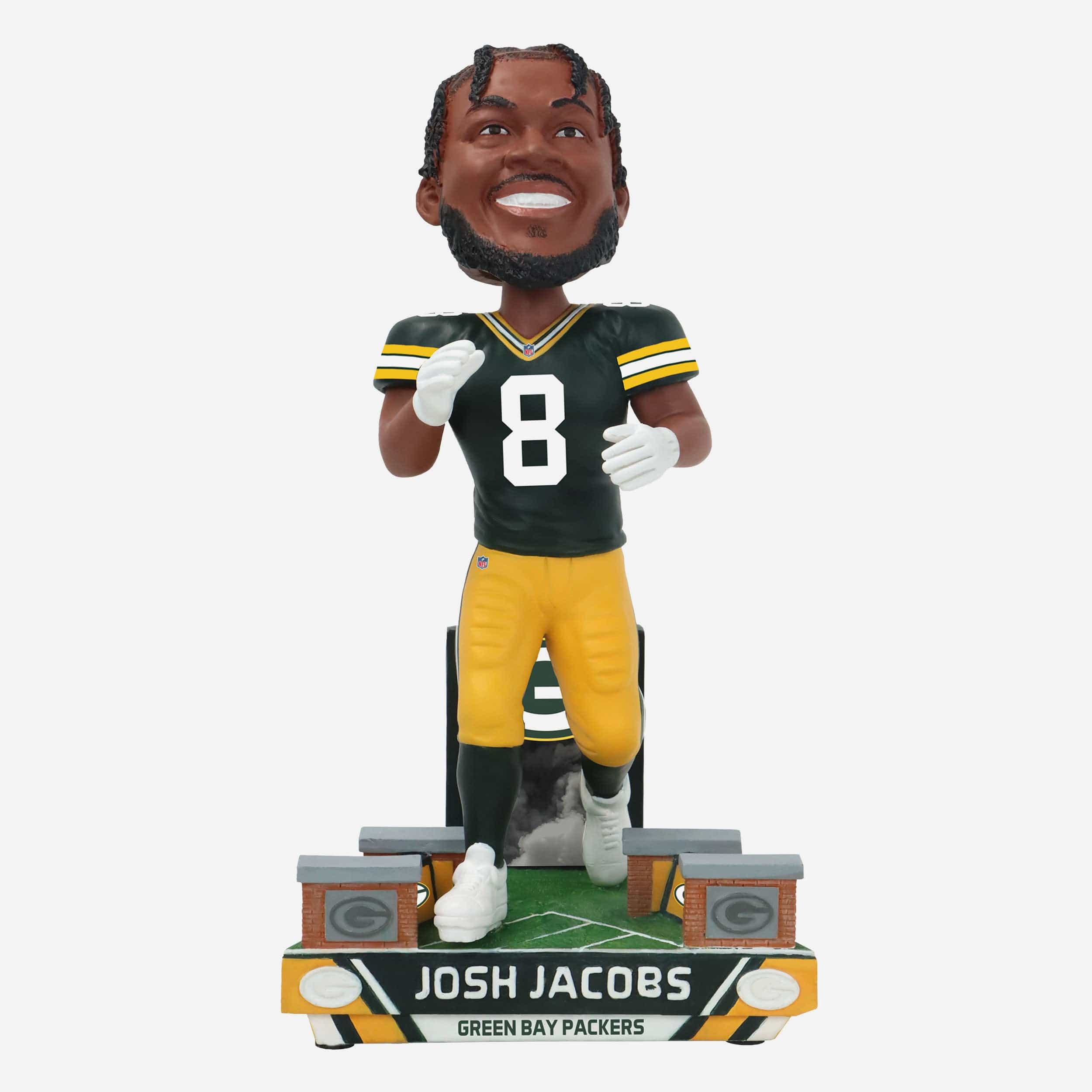 Josh Jacobs Green Bay Packers Tunnel Entrance Bobblehead FOCO