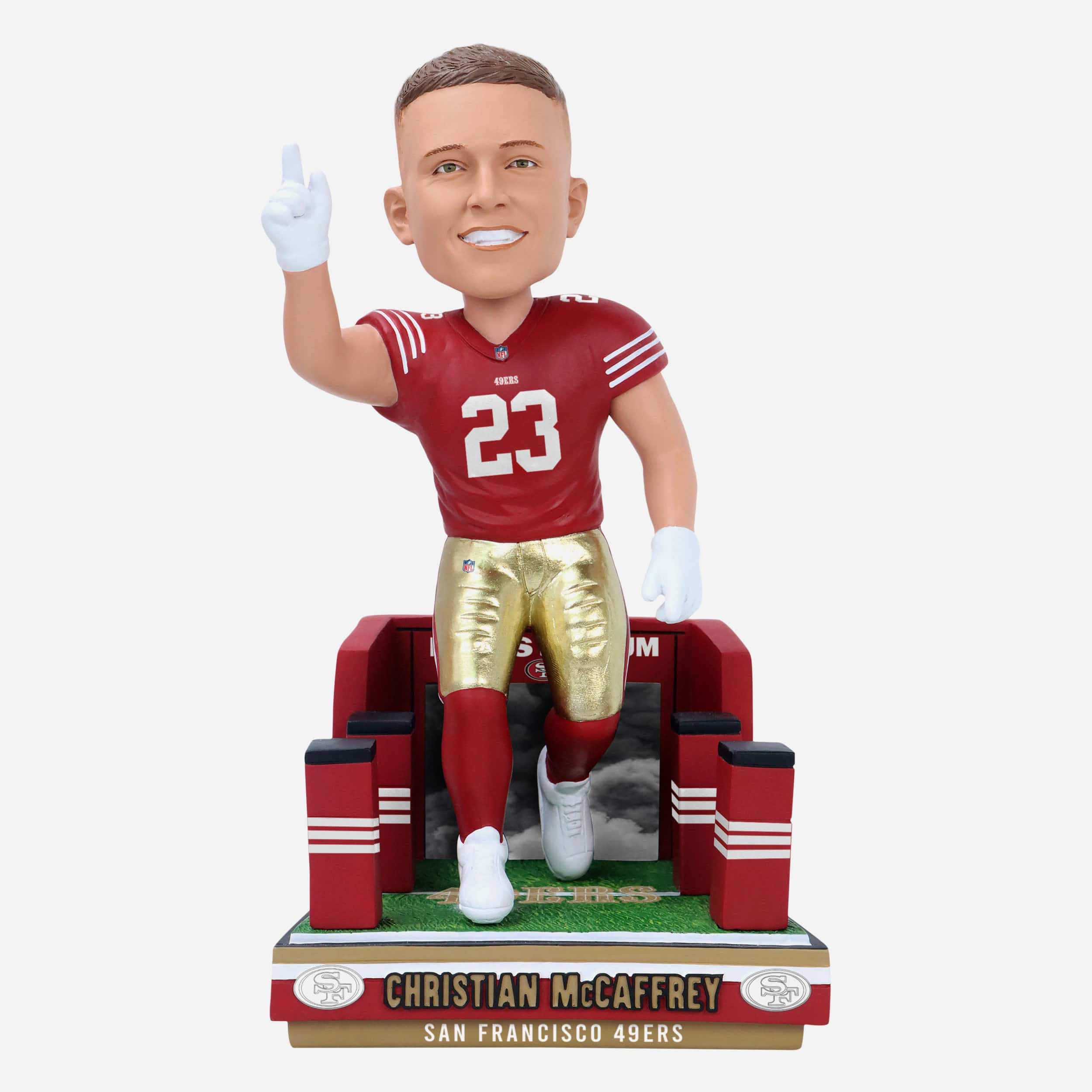 Christian McCaffrey San Francisco 49ers Tunnel Entrance Bobblehead