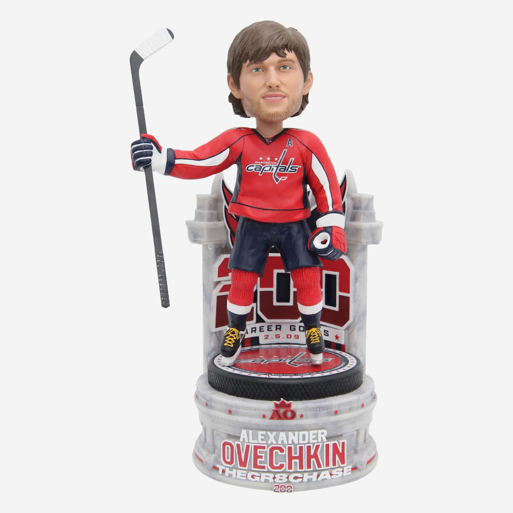 Alex Ovechkin Washington Capitals 200th Goal Bobblehead FOCO - FOCO.com