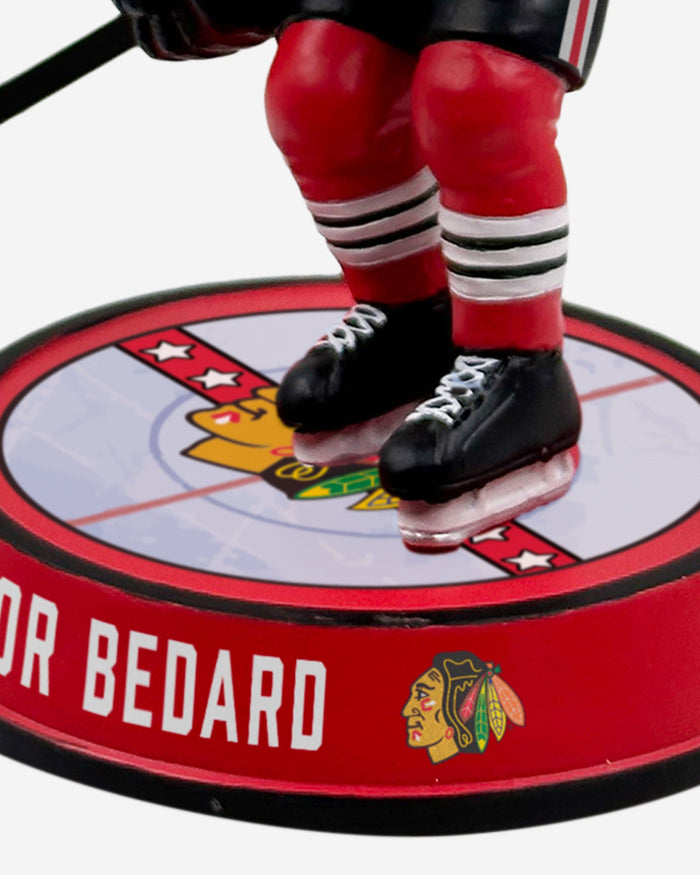 Connor Bedard Chicago Blackhawks Ice Stripe Bighead Bobblehead FOCO - FOCO.com
