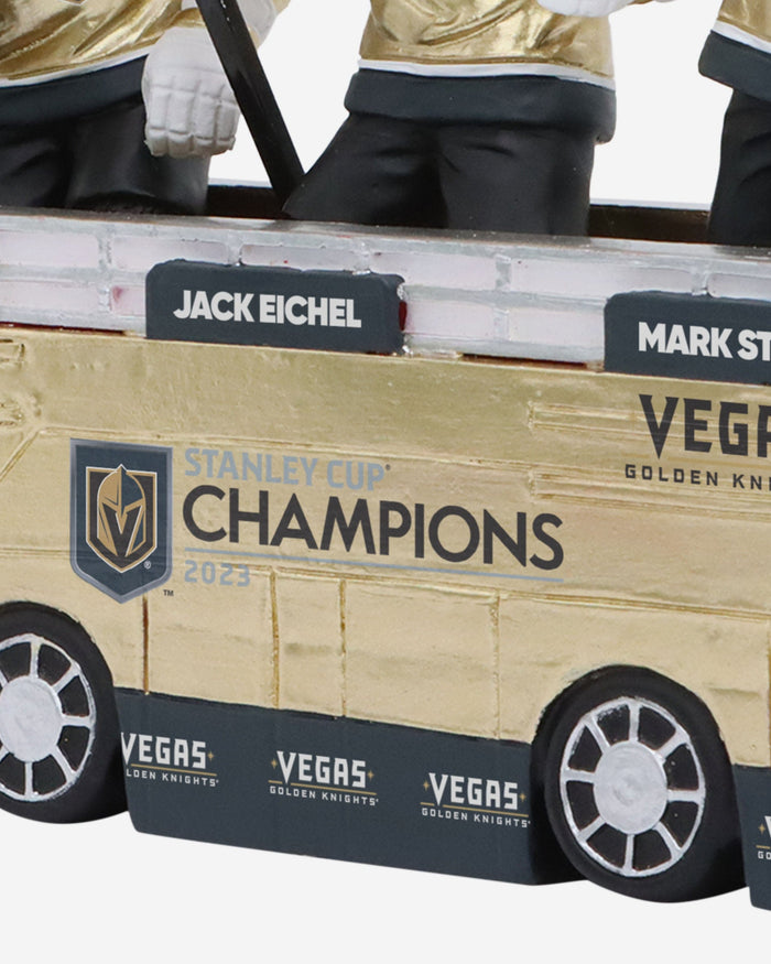 Mark Stone & Jonathan Marchessault & Jack Eichel Vegas Golden Knights 2023 Stanley Cup Champions Bus Triple Bobblehead FOCO - FOCO.com