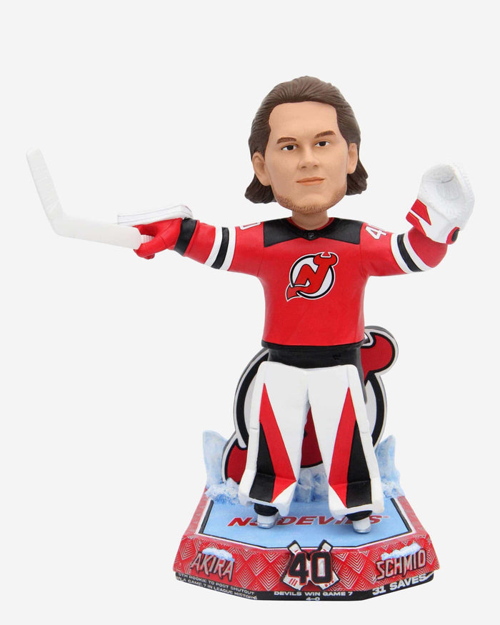 Akira Schmid New Jersey Devils Gamebreaker Bobblehead FOCO - FOCO.com