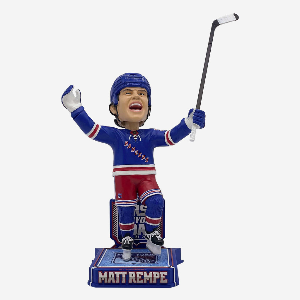 Matt Rempe New York Rangers First Playoff Goal Bobblehead FOCO - FOCO.com