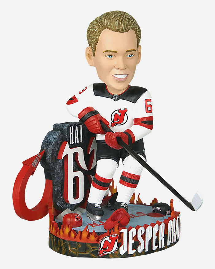 Jesper Bratt New Jersey Devils Hat Trick Bobblehead FOCO - FOCO.com