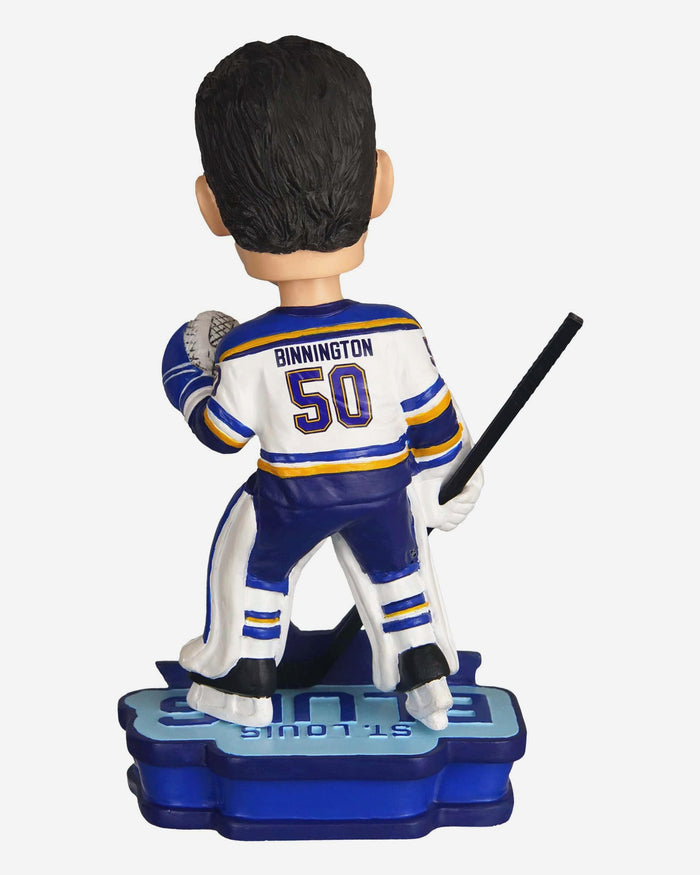 Jordan Binnington St Louis Blues Franchise Win Record Bobblehead FOCO - FOCO.com