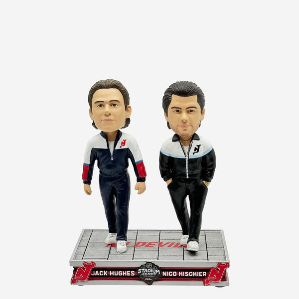 Jack Hughes & Nico Hischier New Jersey Devils 2024 Stadium Series