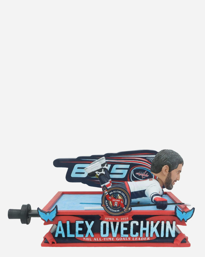 Alex Ovechkin Washington Capitals NHL All-Time Goals Leader Celebration Slider Bobblehead FOCO - FOCO.com