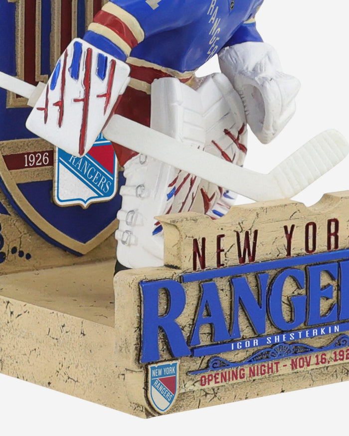 Igor Shesterkin New York Rangers Centennial Bobblehead FOCO - FOCO.com
