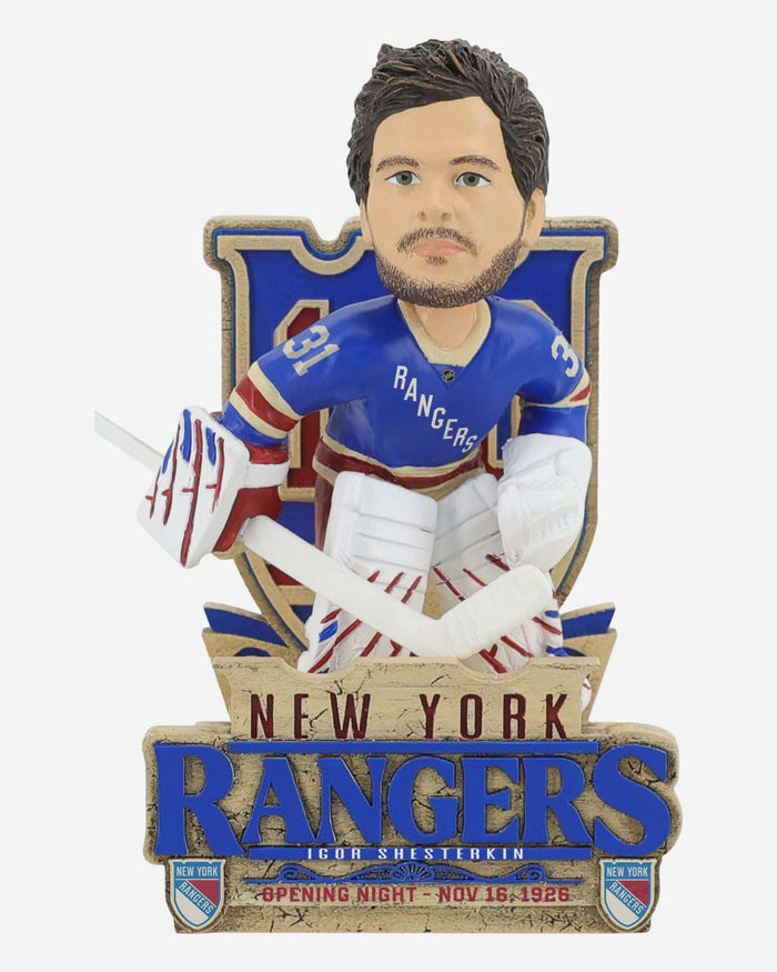 Igor Shesterkin New York Rangers Centennial Bobblehead FOCO - FOCO.com