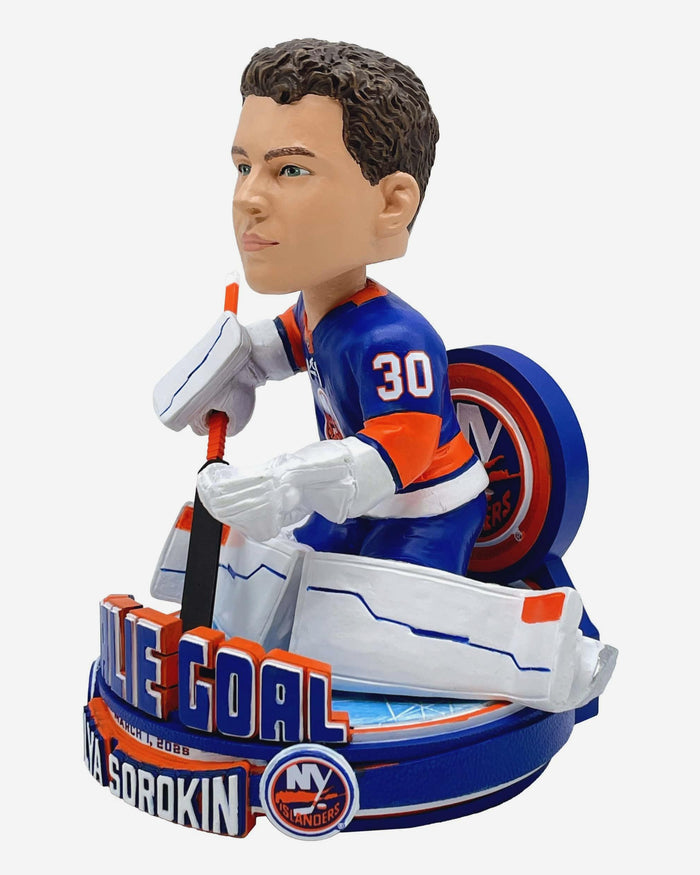 Ilya Sorokin New York Islanders Goalie Goal Bobblehead FOCO - FOCO.com