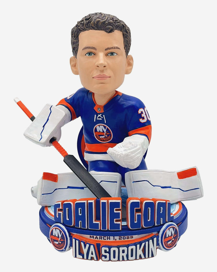 Ilya Sorokin New York Islanders Goalie Goal Bobblehead FOCO - FOCO.com