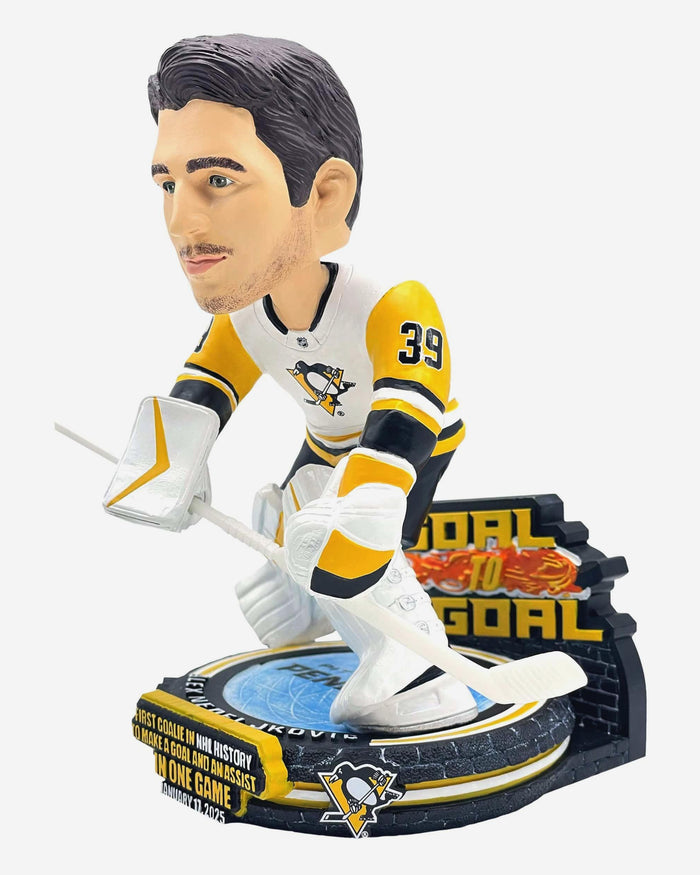 Alex Nedeljkovic Pittsburgh Penguins Goalie Goal Bobblehead FOCO - FOCO.com